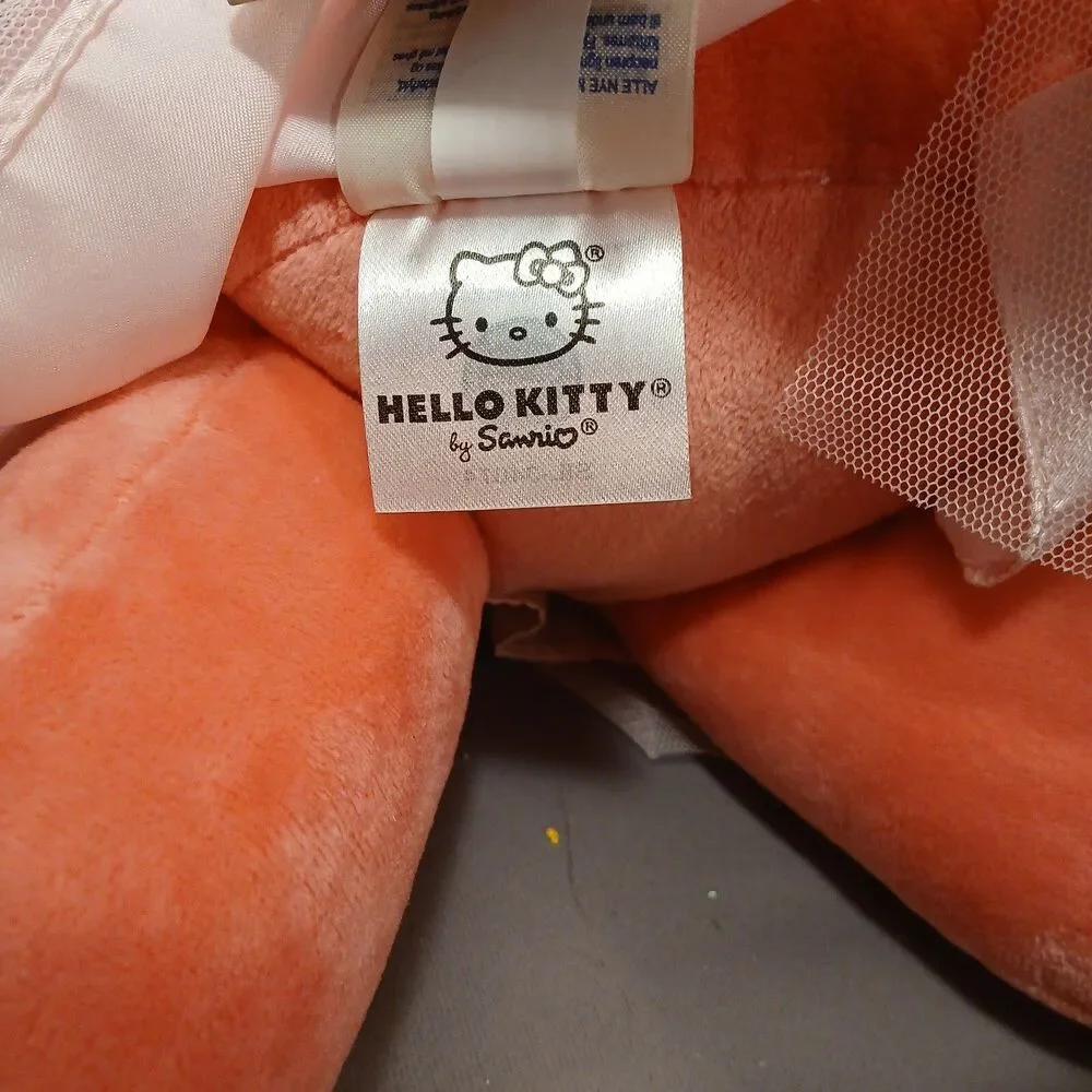 Build-A-Bear BAB Sanrio Hello Kitty Sunshine Coral Plush Fairy Outfit Wand Bow